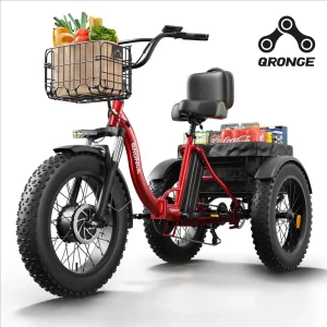 Electric Tricycle 75 Miles Range Max 20MPH