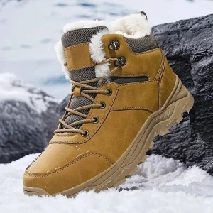 High-Top Thick-Soled Fleece-Lined Men's  Boots
