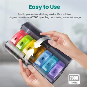 Organizer Pill Box Holder Container portable